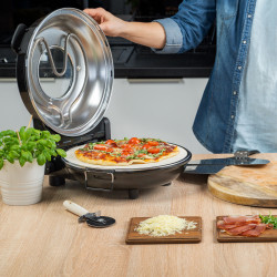 Teesa Piec Do Pizzy Teesa Supreme, 1200 W, 32 Cm , Okienko , Wyjmowany Kamień [[