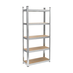 Rebel Regał Metalowy Magazynowy 150X70X30 Srebrny Rebel [[