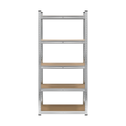 Rebel Regał Metalowy Magazynowy 150X70X30 Srebrny Rebel [[