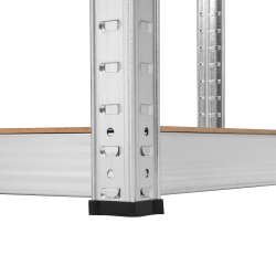 Rebel Regał Metalowy Magazynowy 150X70X30 Srebrny Rebel [[