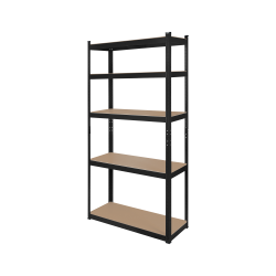 Rebel Regał Metalowy Magazynowy 180X90X40 Czarny Rebel [[