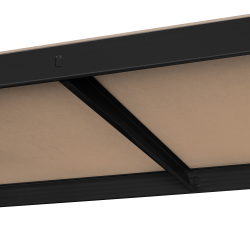 Rebel Regał Metalowy Magazynowy 180X90X40 Czarny Rebel [[