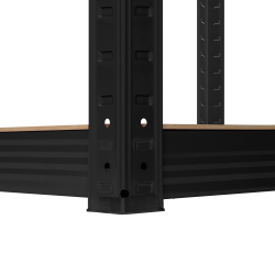 Rebel Regał Metalowy Magazynowy 180X90X40 Czarny Rebel [[