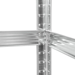 Rebel Regał Metalowy Magazynowy 180X90X40 Czarny Rebel [[