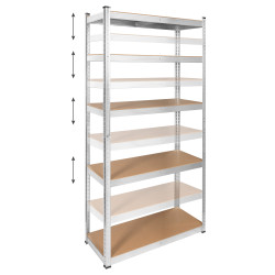 Rebel Regał Metalowy Magazynowy 180X90X40 Czarny Rebel [[