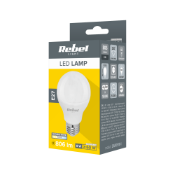 Rebel Lampa Led Rebel G45 8W, E27, 4000K, 230V [[
