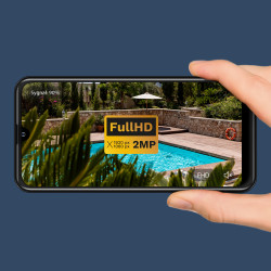 Krüger&Matz Kamera Wi-Fi Zewnętrzna Kruger&Matz Connect C90 Solar [[