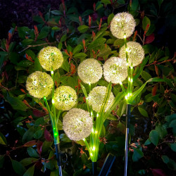 Rebel Ozdone Ogrodowe Lampki Solarne Rebel- Czosnek Ozdobny [[
