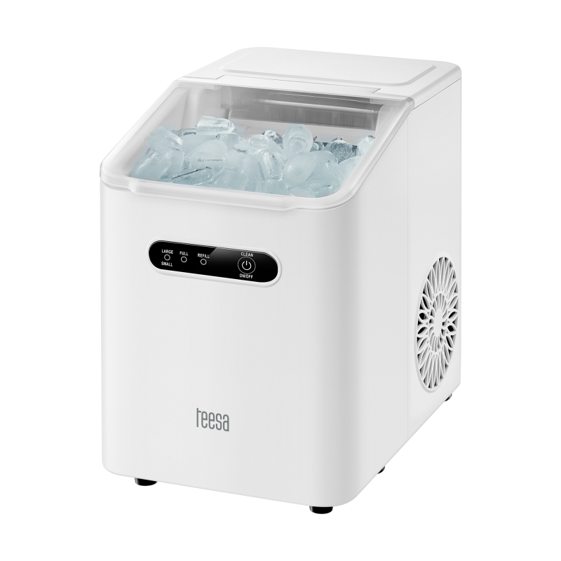 Teesa Kostkarka Do Lodu Teesa Easy Ice, 11Kg Lodu , 1L , 110W, Dwa Rozmiary Kostek, Autoczyszczenie [[