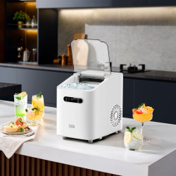 Teesa Kostkarka Do Lodu Teesa Easy Ice, 11Kg Lodu , 1L , 110W, Dwa Rozmiary Kostek, Autoczyszczenie [[