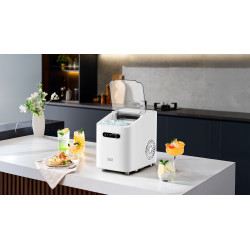 Teesa Kostkarka Do Lodu Teesa Easy Ice, 11Kg Lodu , 1L , 110W, Dwa Rozmiary Kostek, Autoczyszczenie [[