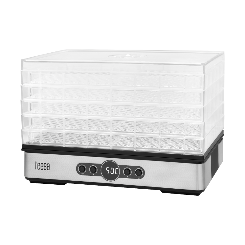 Teesa Suszarka Do Grzybów , Warzyw , Owoców , 400W , 5 Sit, Wyświetlacz, Termoobieg, Teesa [[