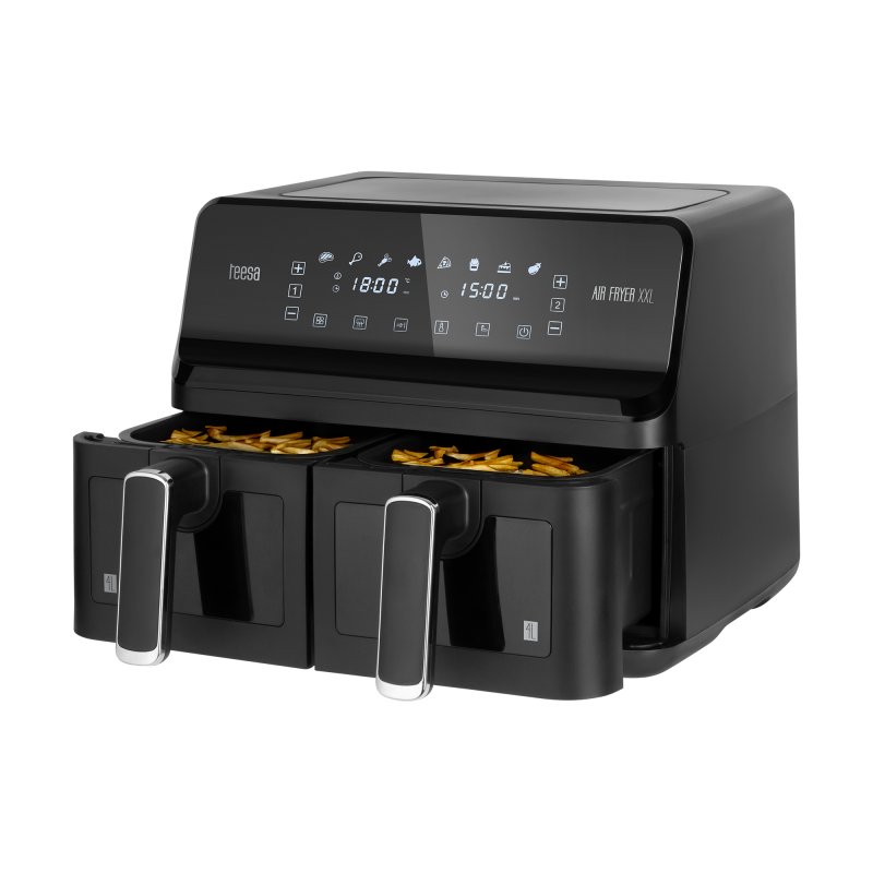 Teesa Frytkownica Beztłuszczowa Teesa Air Fryer Dual Pot Xxl 8L 2700W [[
