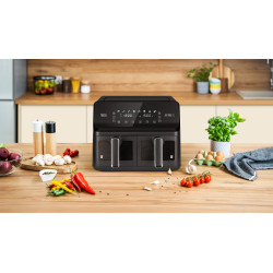 Teesa Frytkownica Beztłuszczowa Teesa Air Fryer Dual Pot Xxl 8L 2700W [[