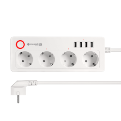 Krüger&Matz Listwa Sieciowa Kruger&Matz 4 Gniazda Typu Niemieckiego I 4Xusb 2100 Ma Connect P6  Tuya [[