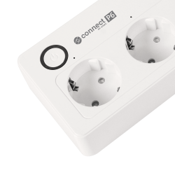 Krüger&Matz Listwa Sieciowa Kruger&Matz 4 Gniazda Typu Niemieckiego I 4Xusb 2100 Ma Connect P6  Tuya [[