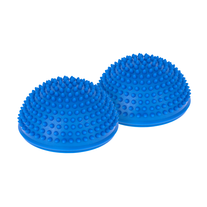 Rebel Półkule Sensoryczne Z Wypustkami Rehabilitacyjne, Zestaw 2 Szt,  Kolor Niebieski, Rebel Active [[