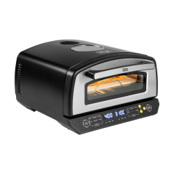 Teesa Piec Do Pizzy Supreme Elite 2200 W, 450 Stopni, Dwie Grzałki, Okno, Led, 33 Cm, Różna Programy Pieczenia [[