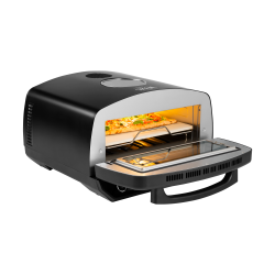 Teesa Piec Do Pizzy Supreme Elite 2200 W, 450 Stopni, Dwie Grzałki, Okno, Led, 33 Cm, Różna Programy Pieczenia [[