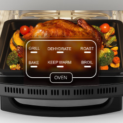 Teesa Piec Do Pizzy Supreme Elite 2200 W, 450 Stopni, Dwie Grzałki, Okno, Led, 33 Cm, Różna Programy Pieczenia [[