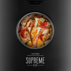 Teesa Piec Do Pizzy Supreme Elite 2200 W, 450 Stopni, Dwie Grzałki, Okno, Led, 33 Cm, Różna Programy Pieczenia [[