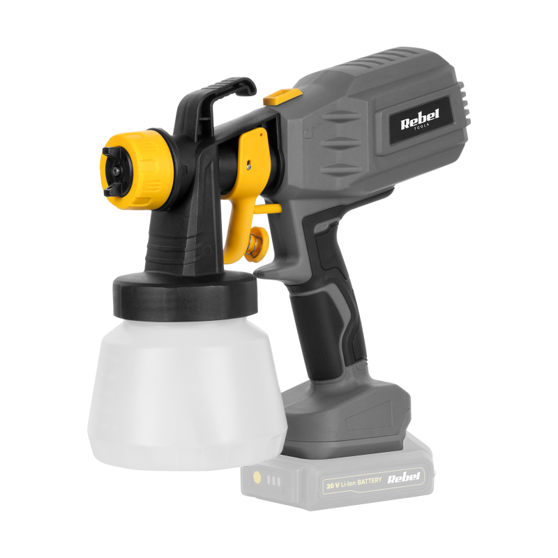 Rebel Pistolet Malarski Akumulatorowy 20V Rebel [[