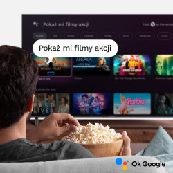 Krüger&Matz Telewizor Kruger&Matz 55" Uhd Google Tv 5.0  Dvb-T2/T/C  H.265  Hevc [[