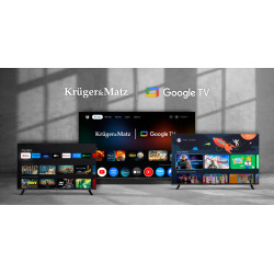 Krüger&Matz Telewizor Kruger&Matz 65" Uhd Google Tv 5.0  Dvb-T2/T/C  H.265  Hevc [[