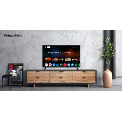 Krüger&Matz Telewizor Kruger&Matz 32" Hd Google Tv 5.0,  Dvb-T2/S2/T/C   H.265 Hevc [[