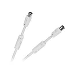 Kabel Tv-Video Biały Kątowo/Kątowy 2,0M [[