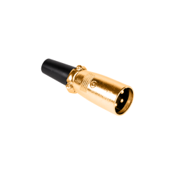 Wtyk Mikrofonowy Męski Gold [[