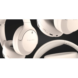 Krüger&Matz Bezprzewodowe Słuchawki Nauszne Z Anc , Kruger&Matz Street 4 , Beżowe [[