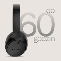 Krüger&Matz Bezprzewodowe Słuchawki Nauszne Z Anc , Kruger&Matz Street 4 , Czarne [[