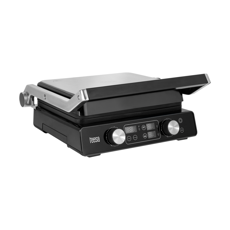 Teesa Grill Elektryczny Teesa , Panini Grill , Opiekacz, 3 Pozycje , Wyjmowane Wkłady, 2000W [[