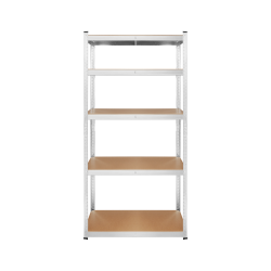 Rebel Regał Metalowy Magazynowy 180X90X40 Srebrny Rebel [[