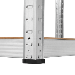 Rebel Regał Metalowy Magazynowy 180X90X40 Srebrny Rebel [[