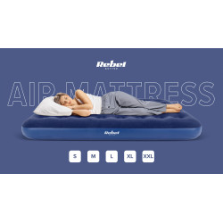 Rebel Materac Dmuchany Dwuosobowy Rebel Active, 191 X 137 X 22 Cm [[