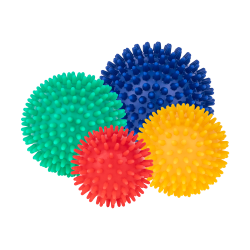 Rebel Zestaw Piłeczek Sensorycznych Z Kolcami Do Masażu, 4 Piłeczki , Rebel Active [[