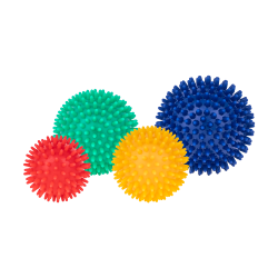 Rebel Zestaw Piłeczek Sensorycznych Z Kolcami Do Masażu, 4 Piłeczki , Rebel Active [[