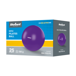 Rebel Mini Piłka Gimnastyczna Do Pilates Rehabilitacyjna 25Cm, Kolor Fioletowy, Rebel Active [[