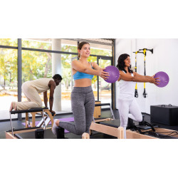 Rebel Mini Piłka Gimnastyczna Do Pilates Rehabilitacyjna 25Cm, Kolor Fioletowy, Rebel Active [[