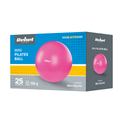 Rebel Mini Piłka Gimnastyczna Do Pilates Rehabilitacyjna 25Cm, Kolor Różowy, Rebel Active [[