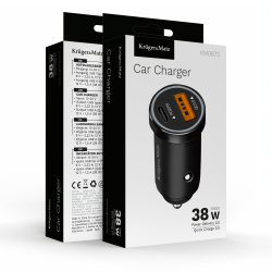 Krüger&Matz Ładowarka Samochodowa 38W Kruger&Matz Z Funkcjami Power Dedlivery Oraz Quick Charge [[