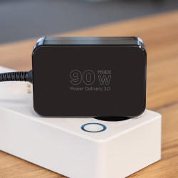 Krüger&Matz Zasilacz Uniwersalny Kruger&Matz 90W Z Funkcją Power Delivery 7 Końcówek [[