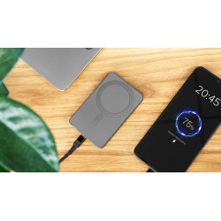 Krüger&Matz Powerbank Indukcyjny Kruger&Matz 5000 Mah Magnetyczny Szary [[