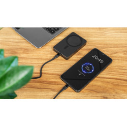 Krüger&Matz Powerbank Indukcyjny Kruger&Matz 10000 Mah Magnetyczny Czarny [[