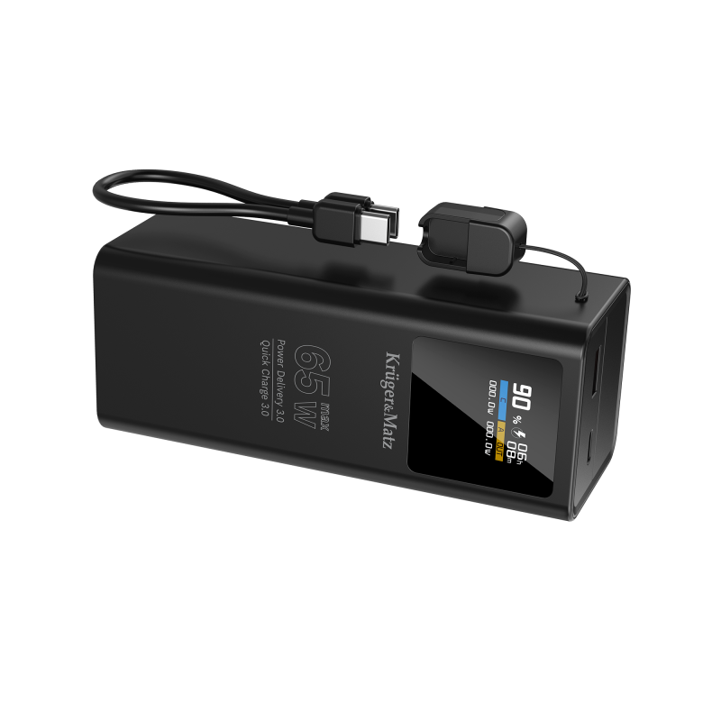 Krüger&Matz Powerbank Kruger&Matz 20000 Mah Li-Ion 65W Z Funkcją Qc Oraz Pd [[