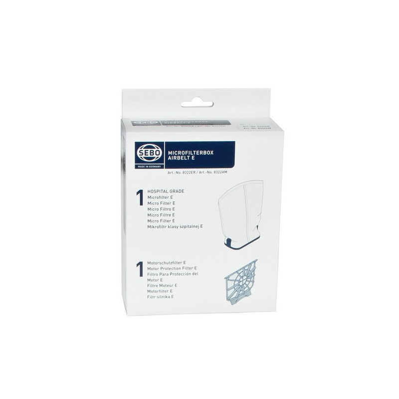 Zestaw filtrów Microfilterbox SEBO Airbelt E