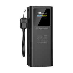 Krüger&Matz Powerbank Kruger&Matz 20000 Mah Li-Ion 65W Z Funkcją Qc Oraz Pd [[