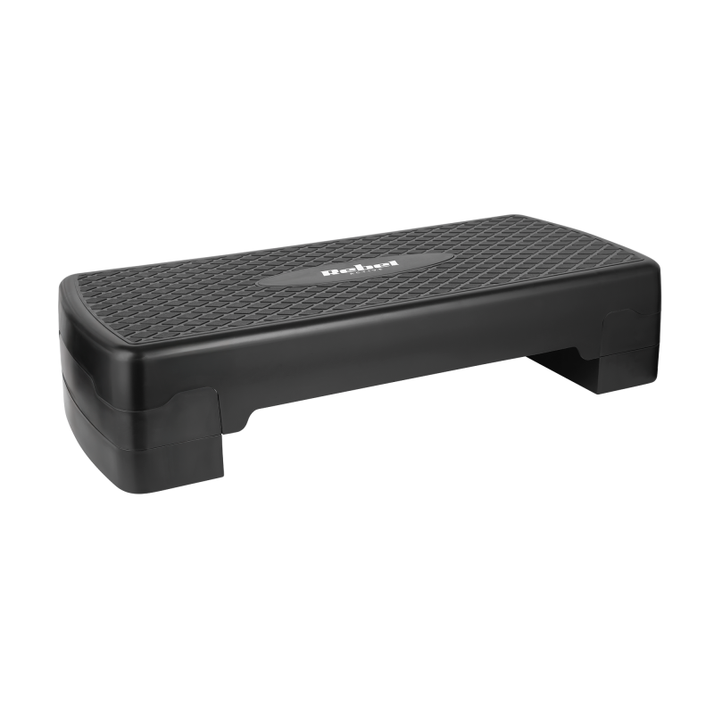 Rebel Step Do Aerobiku I Ćwiczeń Fitness, 2 Stopnie, 68Cm, Czarny, Rebel Active [[